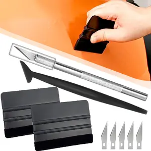 4PCS Window Tinting Tool Kit, Window Film Installation Tools Vehicle Vinyl Wrap Application Kit, Vehicle Car Window Film Tinting Tools