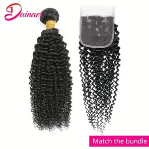 4x4 HD Transparent Lace Closure, Mongolian Afro Kinky Curly 100% Remy Human Hair, Natural Color, Invisible Scalp, No Tangle & Shedding Free, 8-16 Inches for Black Women