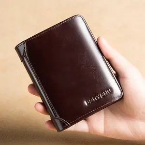 Vintage Genuine Leather Mens Wallet