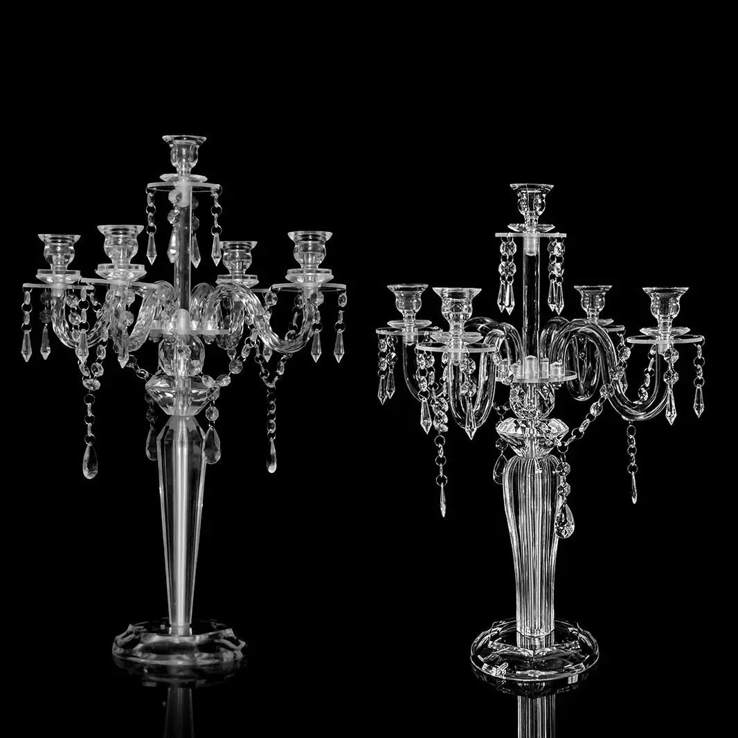Transparent Acrylic Decorative Candle Holder, Home Decor, Wedding Decoration, Romantic Valentine's Date Table Decor, Holiday Party Spring Graduation School Season, Decoration Items, Tea Light Candles Holder