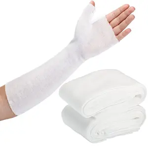 Tubular Stockinette Tubing Cotton Stockinette for Pre Wrap Use Elastic Arm Cast Stockinette for Arm Wrist Thumb Stockinette Tubing Soft Wrist Arm Wraps(20 Pcs,2 x 11.8 Inch)