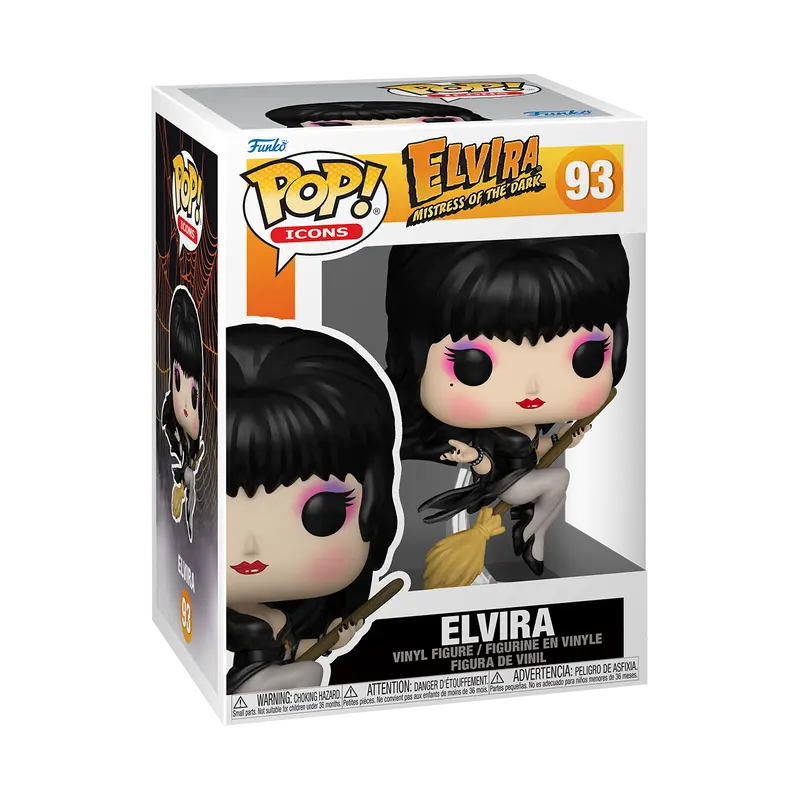 Funko Pop! Elvira - Elvira on Broom #93 Collectible Pop Vinyl Figure