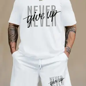 Vintage Graphic Tshirt Men's Regular Fit Letter Print Tee  - Graphic Crew Neck Summer Clothes  Short Sleeve - All Seasons - Cute - Fitted - Machine Washable