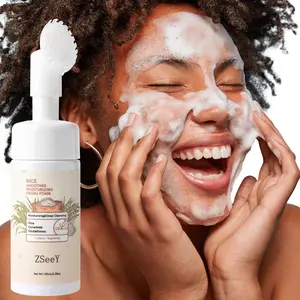 ZSeeY Rice Smoothes Moisturizing Cleansing Facial Foam, Moisturizing & Deep Cleansing, Softens Brighten The Skin 100ml