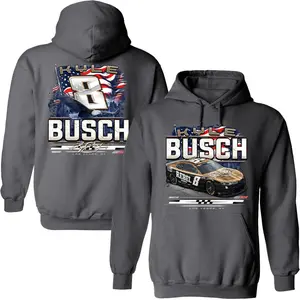 Checkered Flag Sports Kyle Busch Rebel Patriotic Eagle 2-Spot Hoodie Outerwear Hoodie