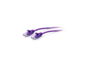 C2G 7ft Cat6a Snagless Unshielded UTP Slim Ethernet Cable Cat6a Network Patch Cable PoE Purple C2G30191