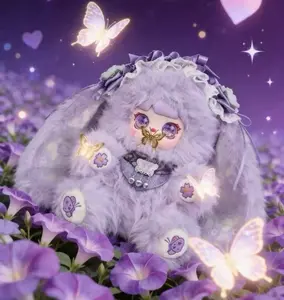 Mocici-Wonderland Blossom 800% series Mystery Boxes Bag Pendant Bunny Plush Dolls Soft Collectibles (Major Hidden 1/20+ Minor Hidden 1/20+Surprise Styles 1/20)