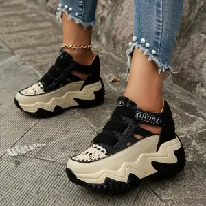 Women'sBreathableSneakers-SummerCollection,CasualThick-SoleShoeswithHiddenHeightIncrease,Versatile&Comfortable,FauxCoverTrendyFashion