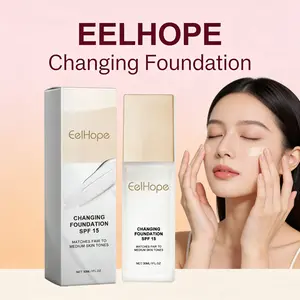 EELHOPE Changing Foundation (Fair Shade), Color Adaptive Flawless Coverage, 16HR Long-Lasting, Lightweight Breathable Hydrating Liquid Foundation