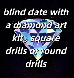 Random 5D Diamond Painting Kit Full Drill with Complete Tools Square & Round Drills DIY Art for Home Decoration & Gift