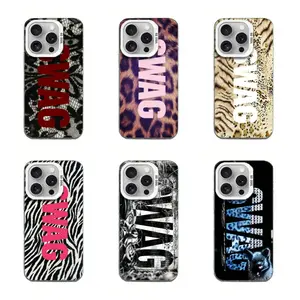 Bold Red "SWAG" Lettering on Delicate Black Lace Pattern Phone Case,Compatible for iPhone 16 15 14 13 12 11 17Pro Max,for Samsung S25 S24 S23 S22 Ultra,Durable Dual-Layer design phone cover,Perfect Gift for Her