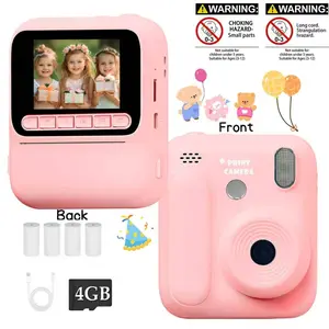 Instant Camera Printing, Stylish Portable Digital Camera for Young Children, Suitable Gift for Christmas & Birthdays Ages 3-12