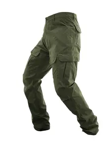 Men's outdoor multi-pocket tactical overalls and trousers are suitable for outdoor activities such as camping, mountaineering and fishing