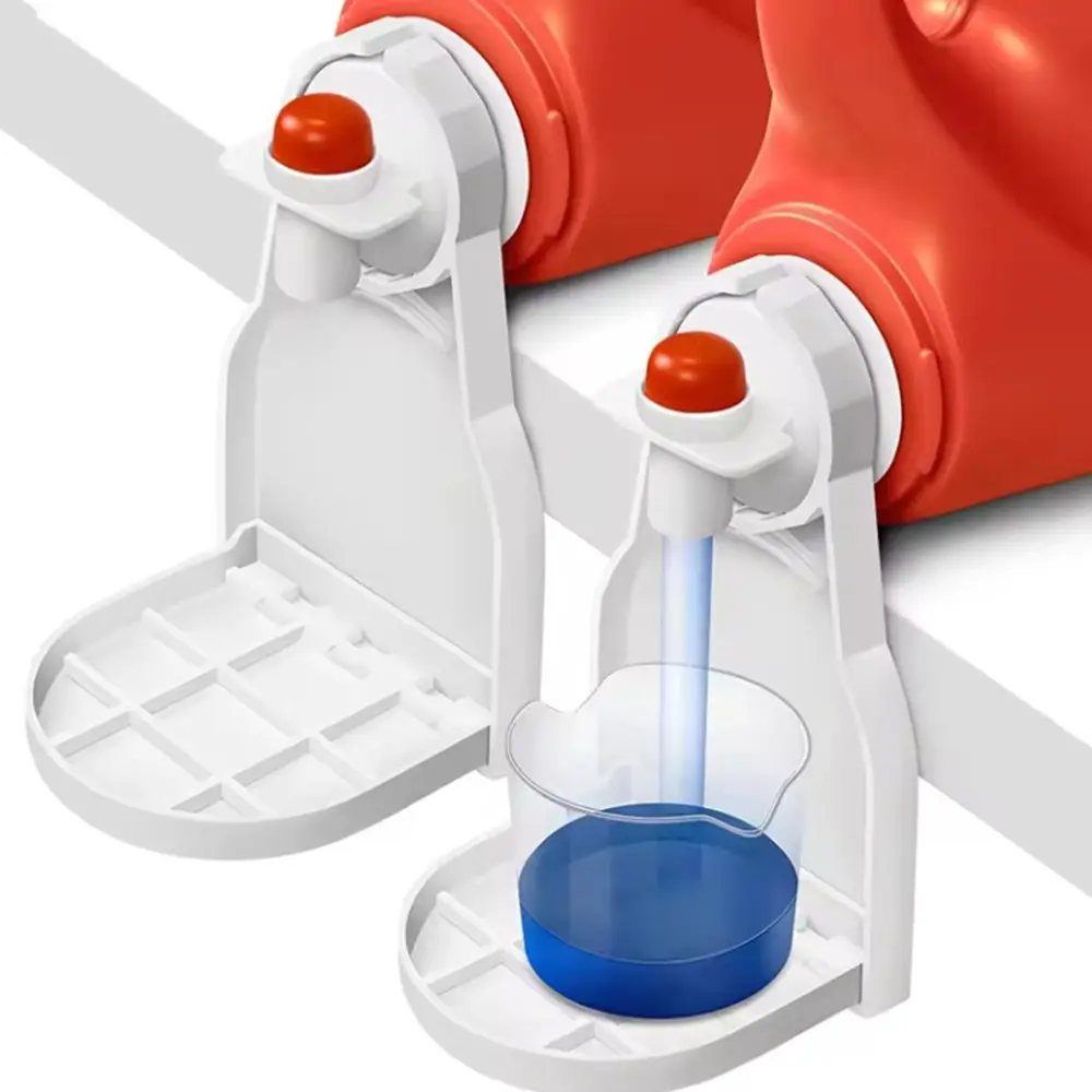 TIKA 2-Pack Laundry Detergent Cup Holders with Drip Catcher Trays for Liquid Detergent Bottles