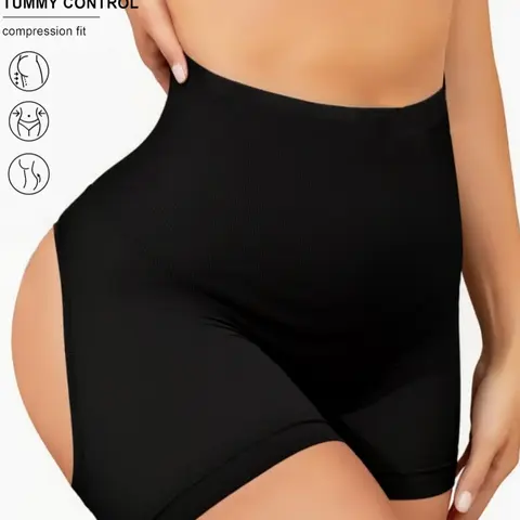 Women's Shapewear Shorts, Fitted Shaping Breathable Comfortable Elastic Smooth Tummy Control Butt Lifting Shaper, Ladies Fashion Shapewear Bottoms for Daily Wear, Compression Fit Tummy Control Shapewear, Underwear