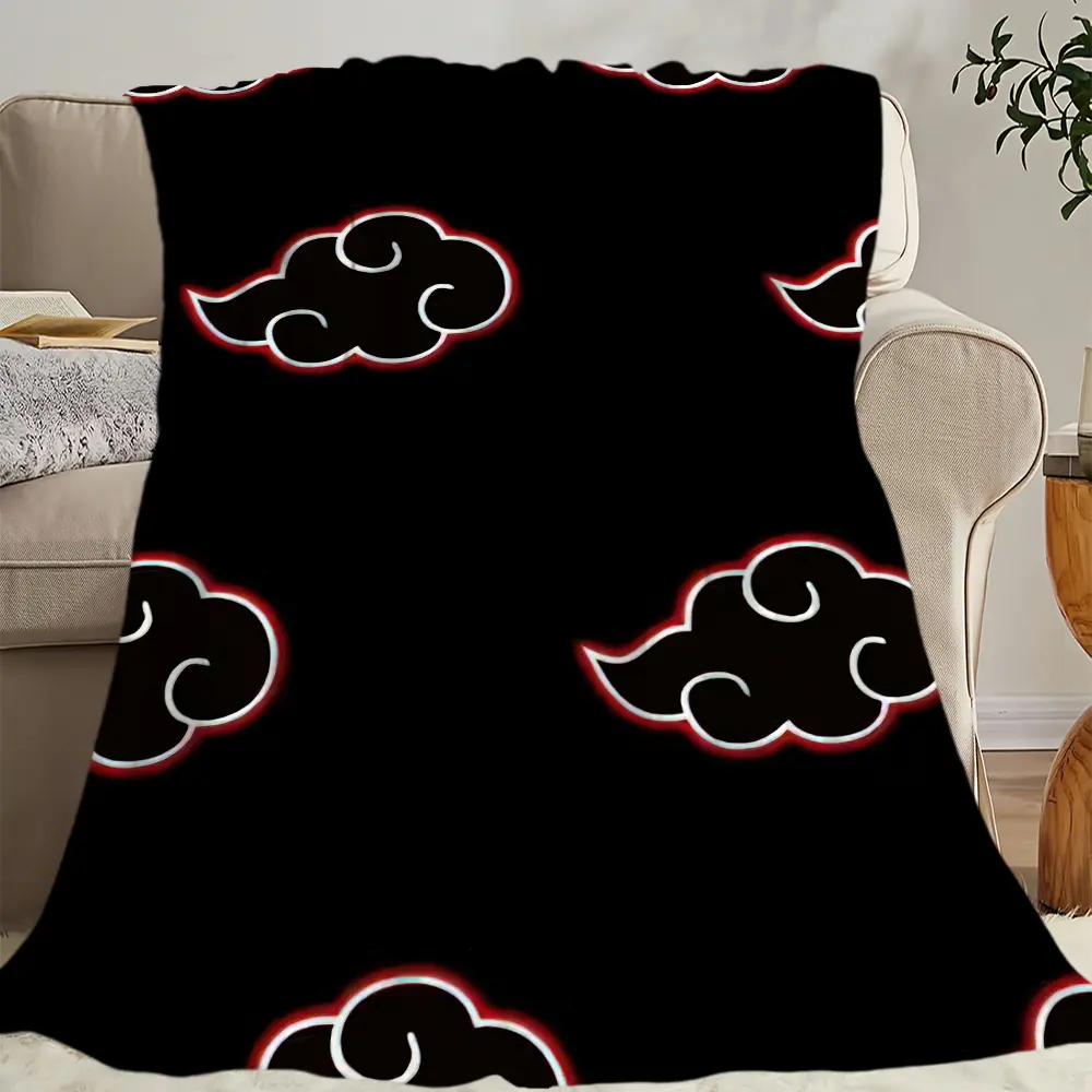 Sasuke and Naruto Akatsuki Soft Fluffy Throw Blanket, Warm Skin-Friendly Blanket for Living Room, Bed, Travel & Gifting, Soft Fluffy Blanket, Throw Blankets