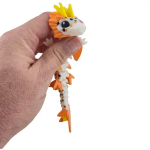 Baby Koi Dragon – 6" Articulated Fantasy Figure | 3D Printed Collectible | Japanese-Inspired Desk & Shelf Decor