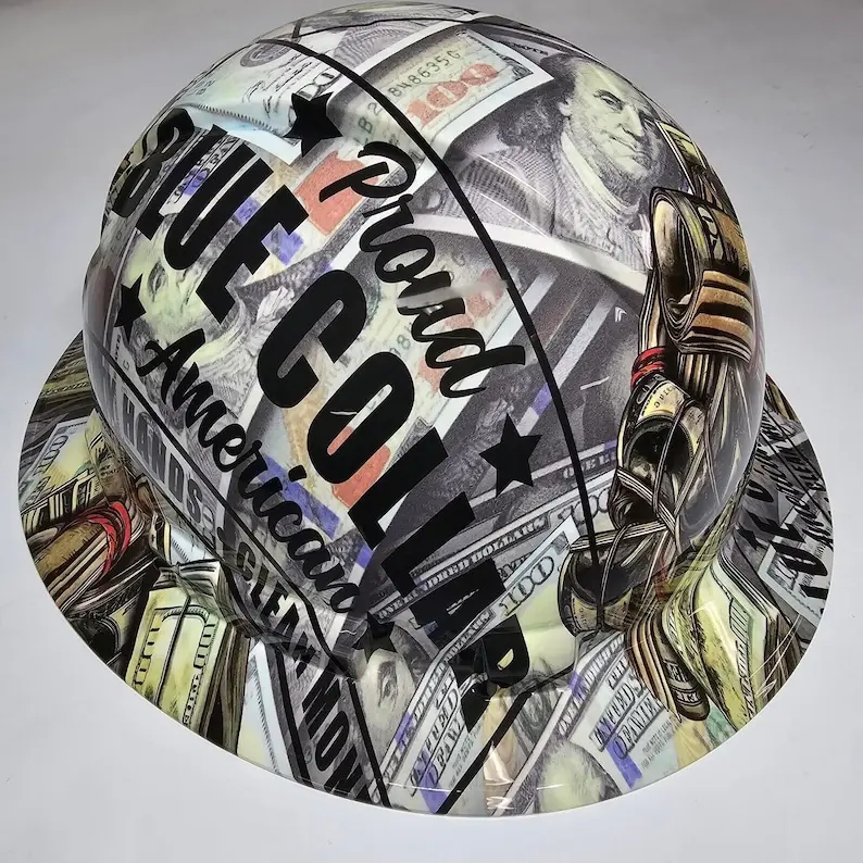 Wet works imaging Full Brim Hard Hat custom hydro dipped