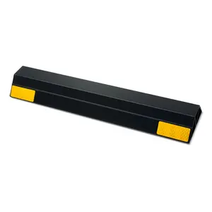 VEVOR Parking Stopper, 16 Inch 2 Pcs Heavy Duty Parking Aid for Garage, PP Curb Garage Floor Stopper with Reflective Strips, Vehicles Gadgets for Cars Vans Trucks Tire Wheel Guide Block Stops BumpersSummervibes