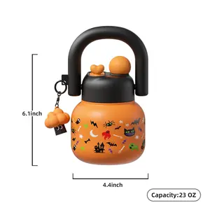 [Sidagar] 23oz Water Bottle – Cute 2-in-1 Lid Design w/ Tea Infuser  | S316L Stainless Steel | Cold/Hot for Hours | Hand Strap & Shoulder Carry | Summer Must-Have for Tea & Iced Drinks dealsforyoudays TikTokShopBlackFriday