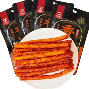NEW SALE !!! SXETBEAN 4 Packs Latiao, Chinese Spicy Strips, Delicious La Tiao Snacks, 62g/2.1oz per Pack (4 Packs, Spicy)