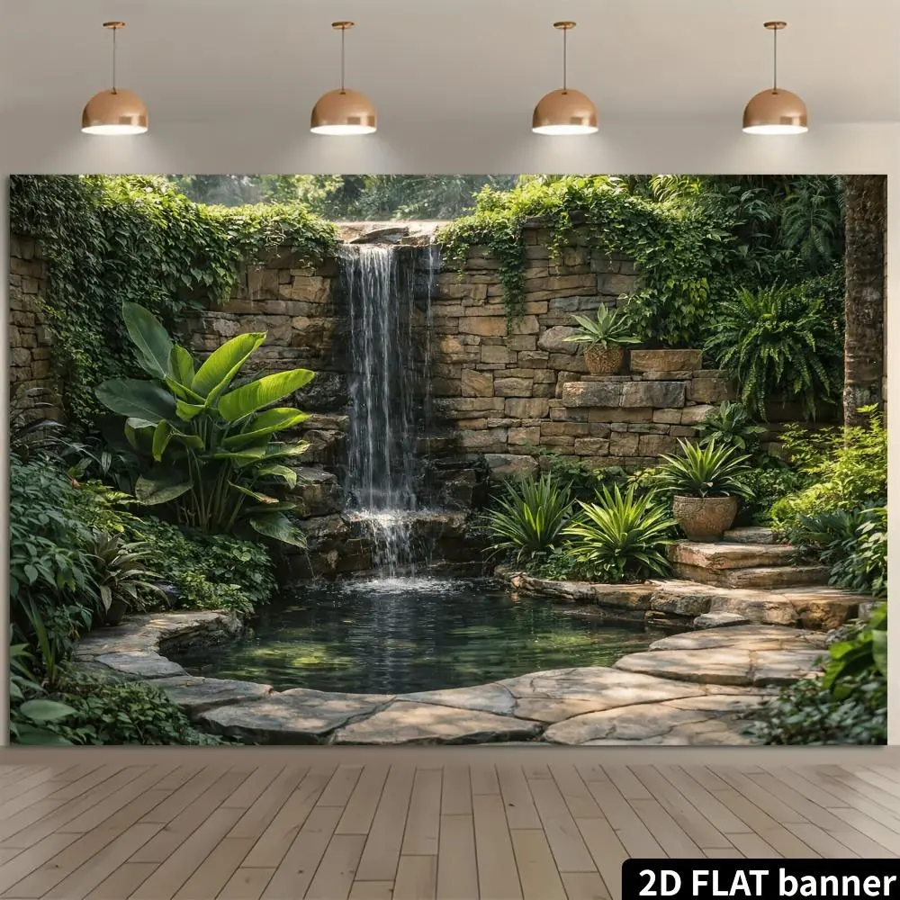 2D Flat Polyester Fabric Photography Backdrop Banner - HD Print Nature Scene, Soft, Lightweight, Folding Background Supplies for Studio, Portrait Shooting, Photography Background Supplies, Foldable