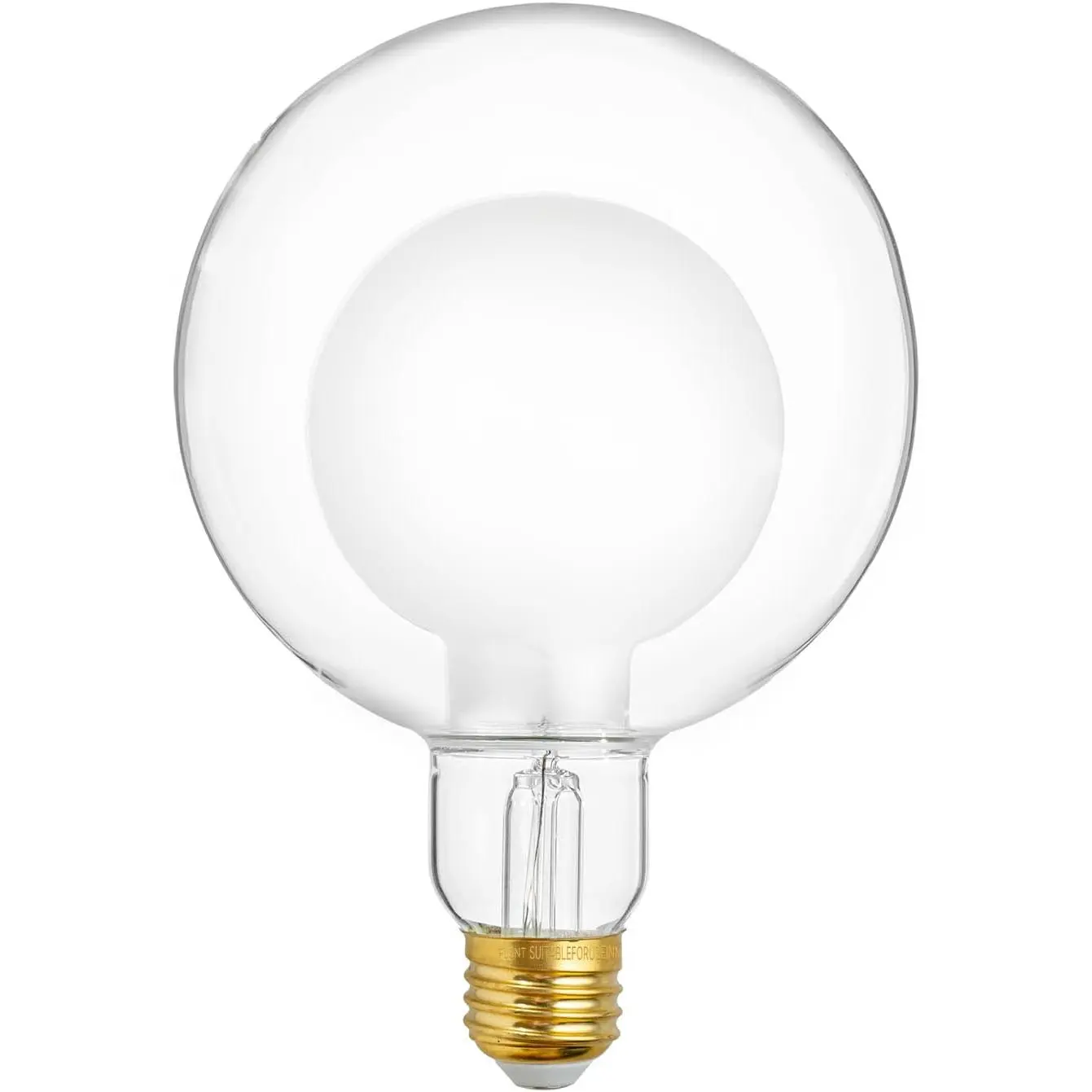 Jaspertronics™ G125 Frosted Decorative Dimmable Globe LED Edison Bulbs - 2700K Soft White, 7W (40W Equivalent), 400LM, E26 Base, CRI90, Energy-Efficient Accent Lighting for Indoor Use