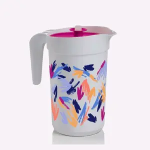 Tupperware 2 Quart Pitcher with Infuser Decal for Winter Cure Beverage Pour - Lilac Purple