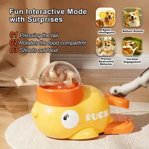 Fanosy Interactive Dog Toys Food Puzzle Slow Feeder, Cat Treat Dispenser Toy Duck-Shaped Enrichment Toy for Small Medium Dogs and Cats, IQ Training and Exercise Small Animal Bowls