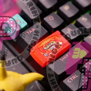 Pokémon Inspired Fire Red Key Cap