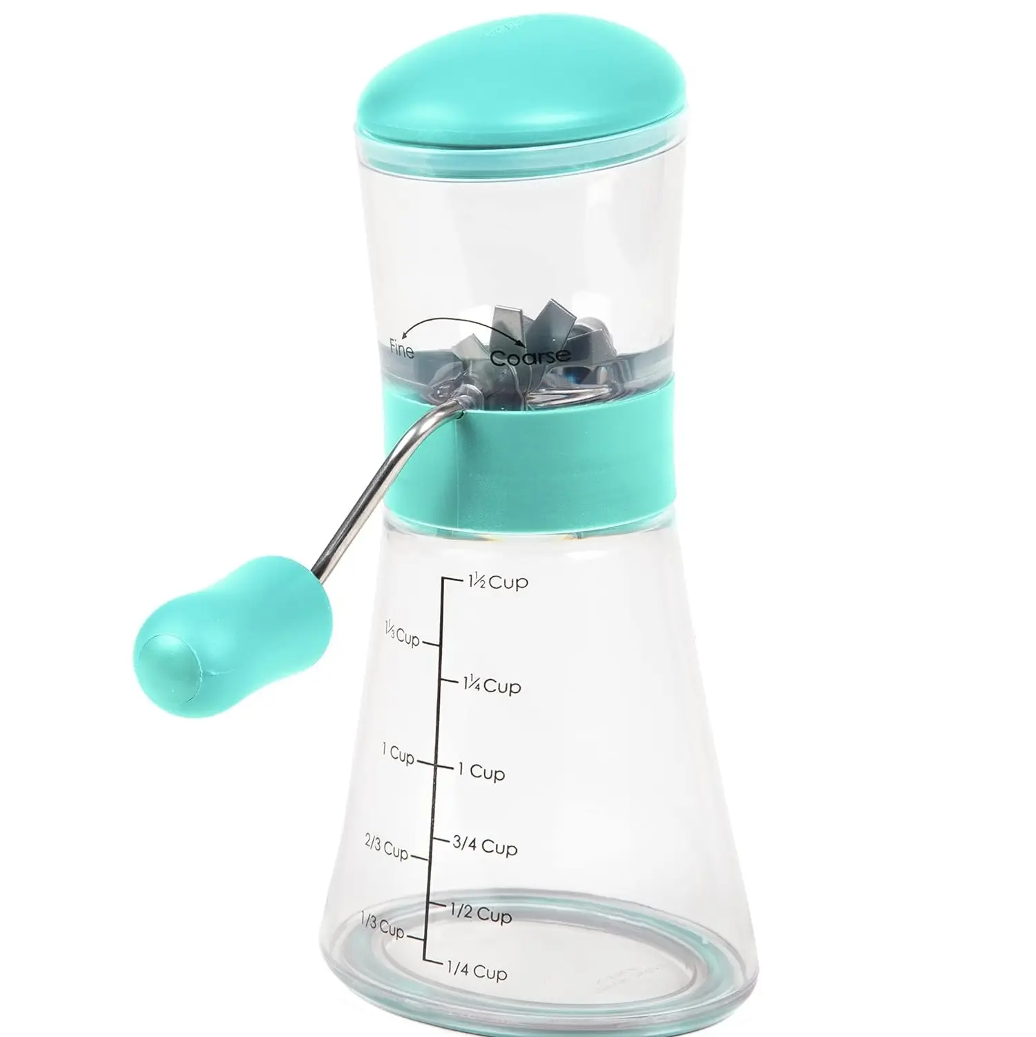Prepworks by Progressive Nut Chopper with Non-Skid Base, Turquoise