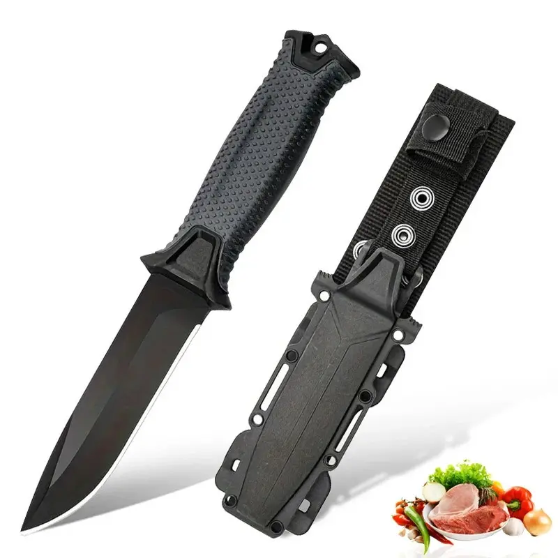 Outdoor Portable Pocket Knife, Survival Knife, Military Tactical Knife, High Hardness Field Survival Knife, Stainless Steel Knives, Outdoor Camping Knives, Survival Gear, Survival Tools, Outdoor Survival Supplies
