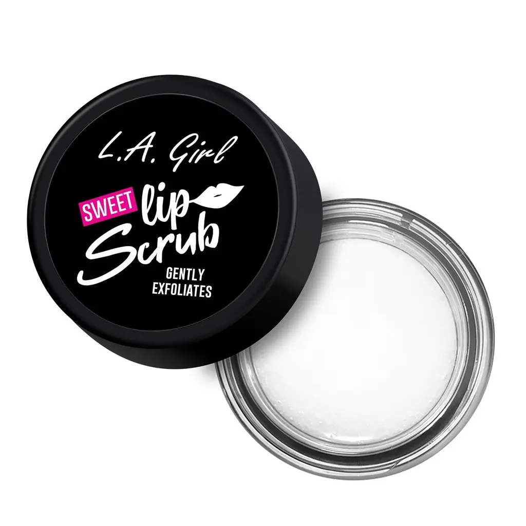L.A. Girl Sweet Lip Scrub - Gently Exfoliates with Jojoba Seed Oil Shea Butter Grape Seed Oil & Sunflower Seed Oil for Softer Smoother Lips