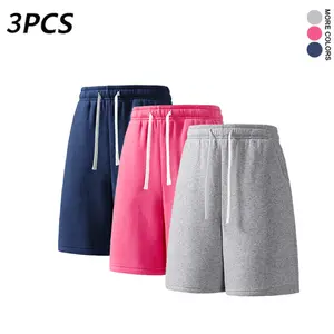 3Pack   Unisex Knit Casual Athletic Jogger Shorts — Loose Fit, Summer Bermuda Length (Available in 1-Pack and 3-Pack)