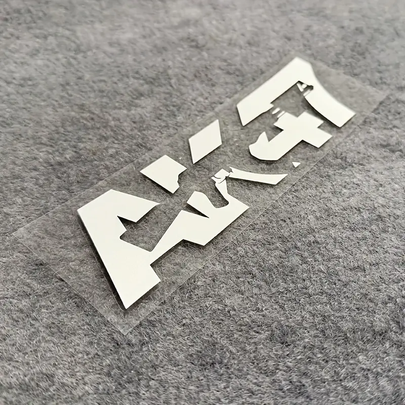 AK47 Glossy Vinyl Decal for Car Bumper & Rear Window - Durable Self-Adhesive Sticker for Motorcycles, Electric Vehicles & More - Stylish Black with White Text, Single-Use, Easy to Apply on Plastic, Glass, or Ceramic Surfaces, Motorcycle