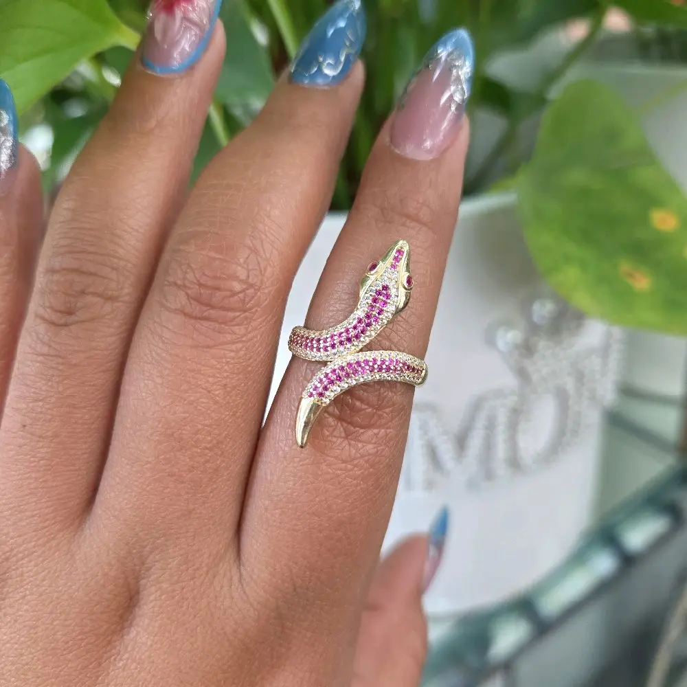 Anillo de serpiente 14kt