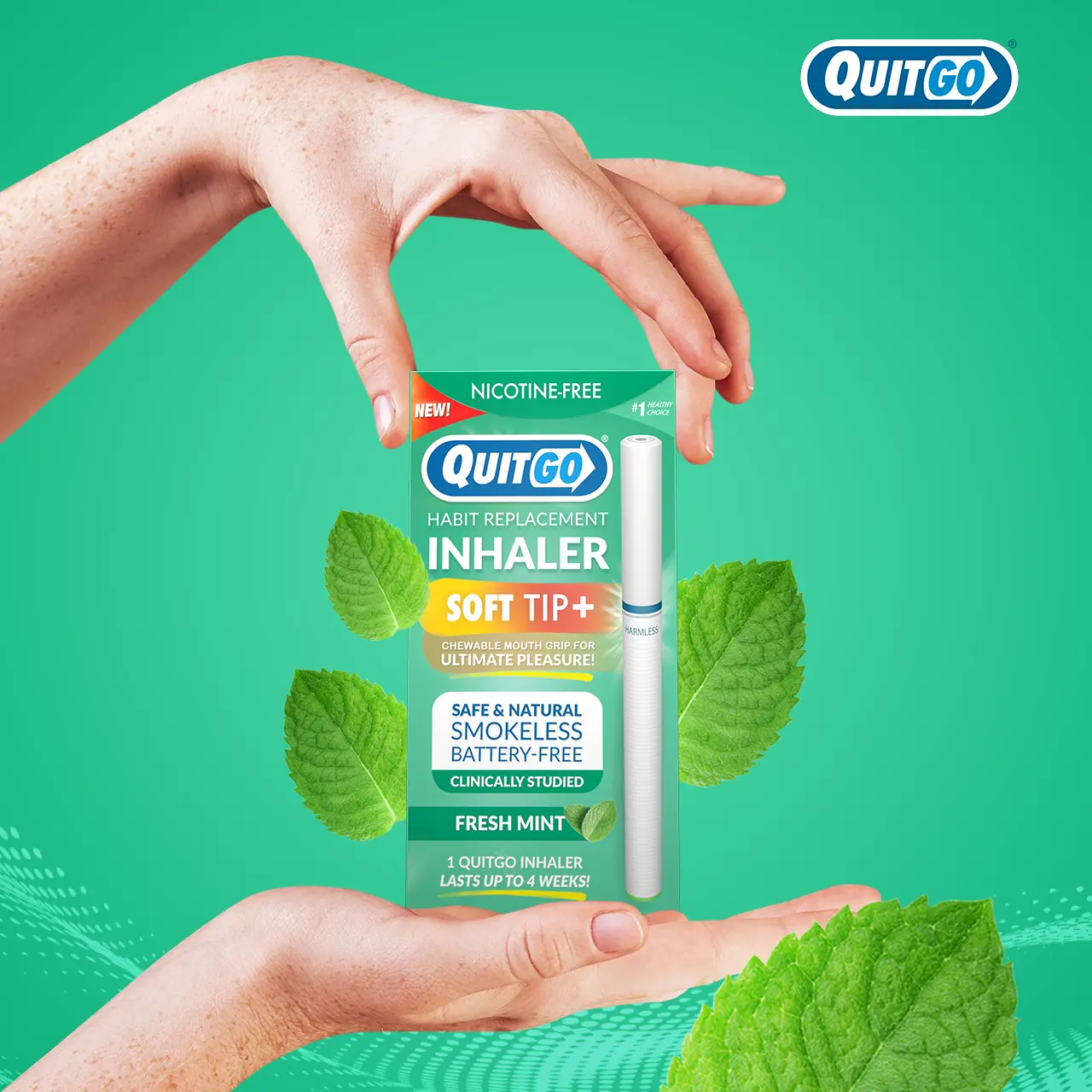 chewing mint leaves instead of tobacco QuitGo Air Cool Menthol and Fresh Mint Habit Chew Stick – Plastic Reusable Natural Aid Straw to Curb Cravings & Breathe Freely chewing mint leaves instead of tobacco QuitGo Air Cool Menthol and Fresh Mint Habit Chew Stick – Plastic Reusable Natural Aid Straw to Curb Cravings & Breathe Freely