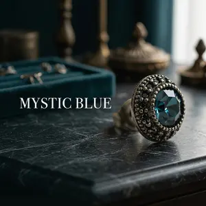 Exquisite, Petite Navy Blue Stud Earrings — Micro-Set with Zirconia — A Viral Online Sensation: Simple, Refined, and Versatile Jewelry