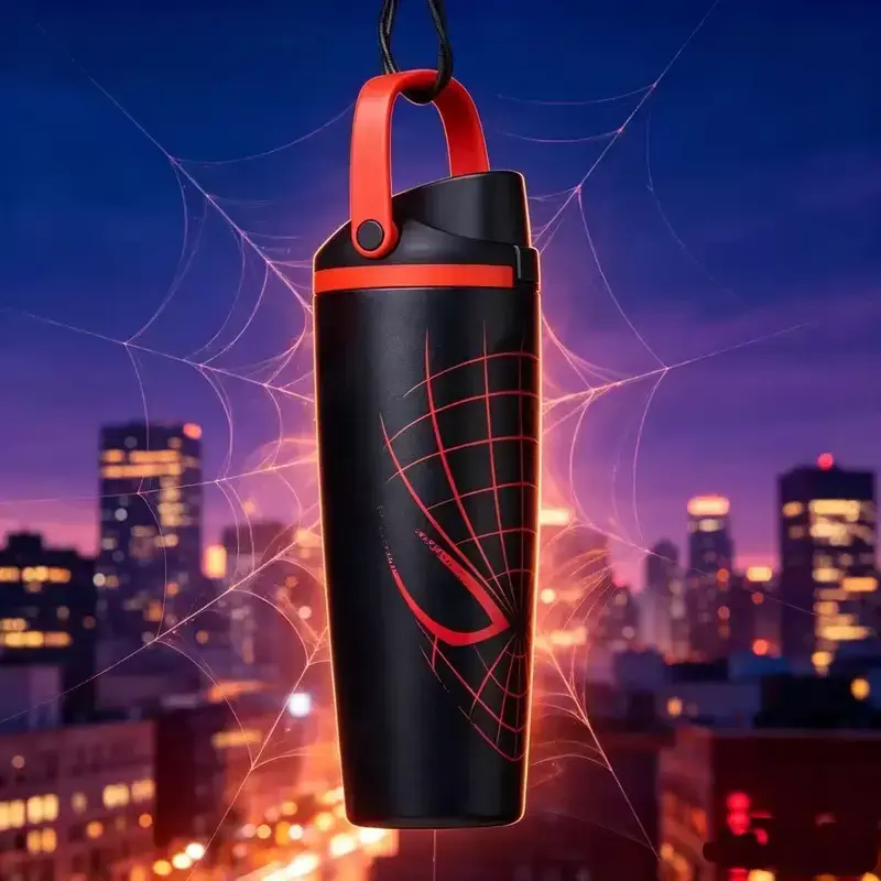 [NEW 2026] Owala Insulated Water Bottle Spiderman 24oz  Leakproof Flip Lid Sports Tumbler Portable Drink Bottle for School, Gym, Travel & Daily Hydration