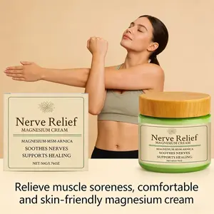 Nerve Relief Magnesium Cream Relieve Muscle Pain Moisturizing Body Massage Cream Relax Muscles Soothing Nourishing Skin Care 50g