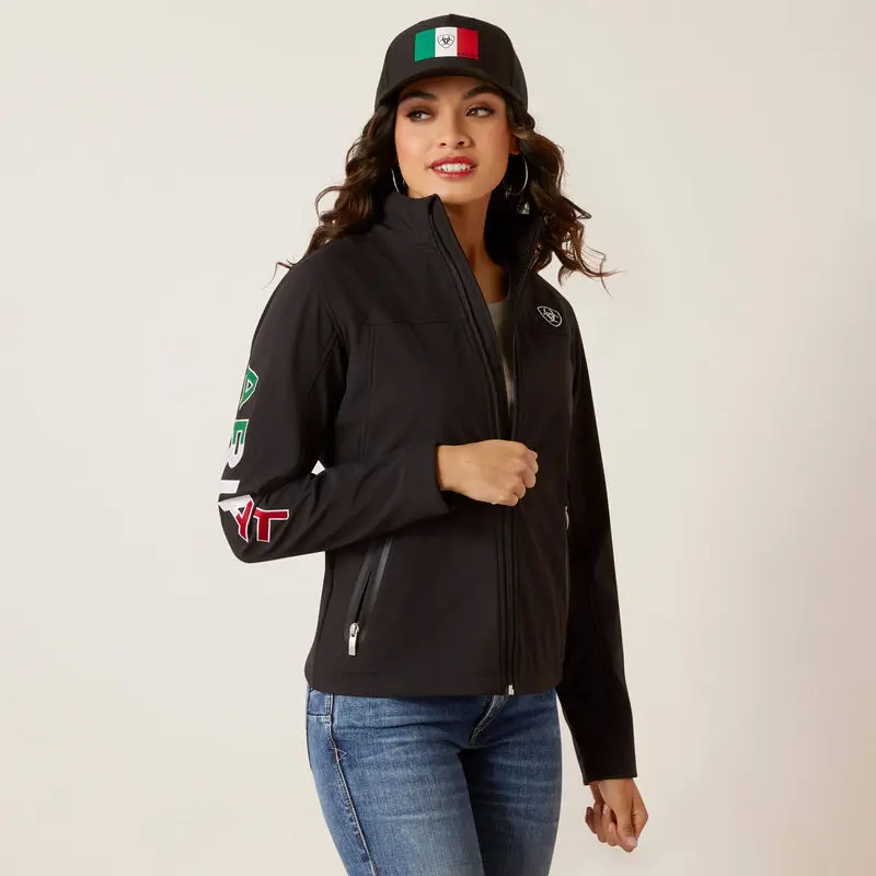ARIAT Womens Classic Team Softshell MEXICO Jacket ARIAT Womens Classic Team Softshell MEXICO Jacket