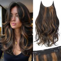 20inch Layered Balayage Dark Brown to Chestnut