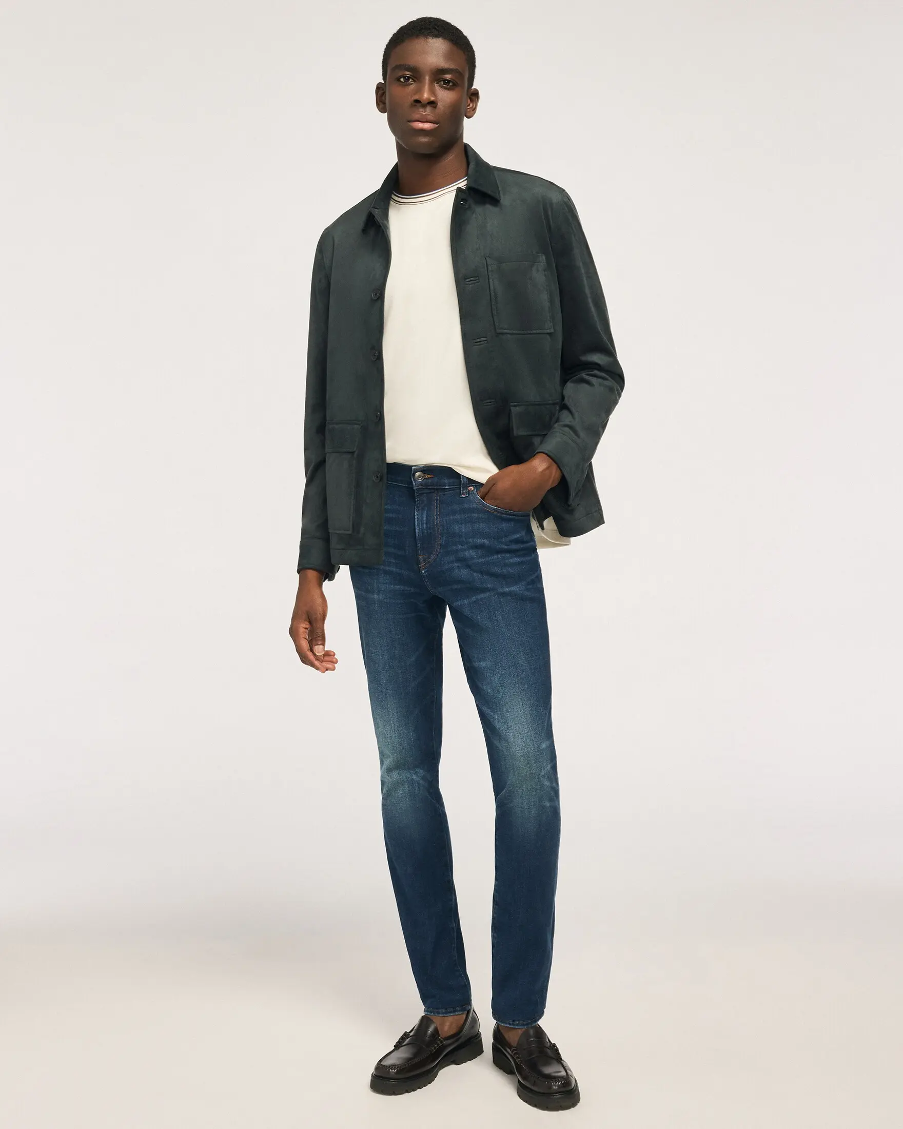 Express Skinny Medium Wash Hyper Stretch Jeans