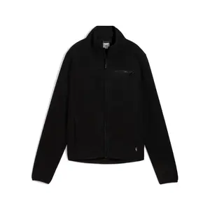 PUMA Womens Polar Fleece Jacket Athletic Outerwear Casual - Black
