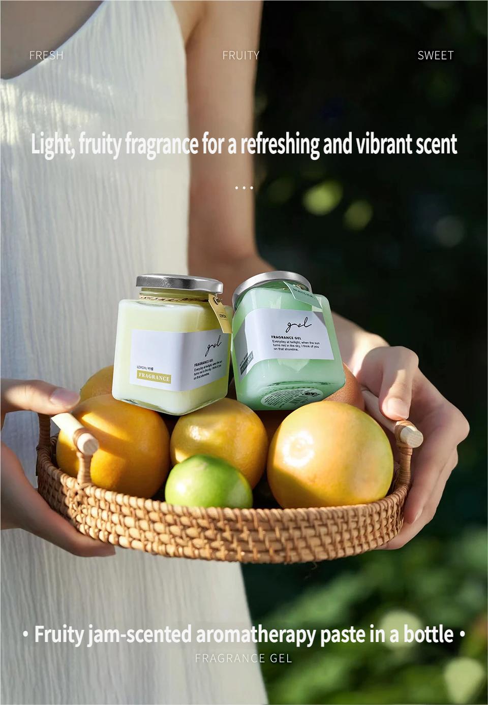 Gourmand Fragrance Fresh Delicate Fruit Scented Balm Aromatherapy Diffuser Essential Oil Space Fragrance Air Deodorizer Long Lasting Scent Creative Gift