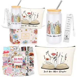 Book Lovers Gifts, Book Accessories Bookish Gifts for Women, Christmas  for Readers Author Set of 4