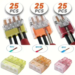 Push-In Wire Connector Set – No Stripping or Soldering Needed, Insert Wires to Connect, Reusable