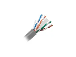 Nippon Labs CAT6 UTP Bulk Ethernet Cable, Solid Copper 23 AWG, CM Rated, 600MHz, 1000' Pull Box (ETL) - Gray 1000ft.Lan Cable