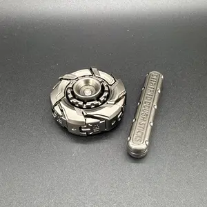 Metal Anodized Fidget Spinner, 2 Counts, Stress Relief Toy for Adults, Office Decompression Toy, Birthday Gift for Teenager