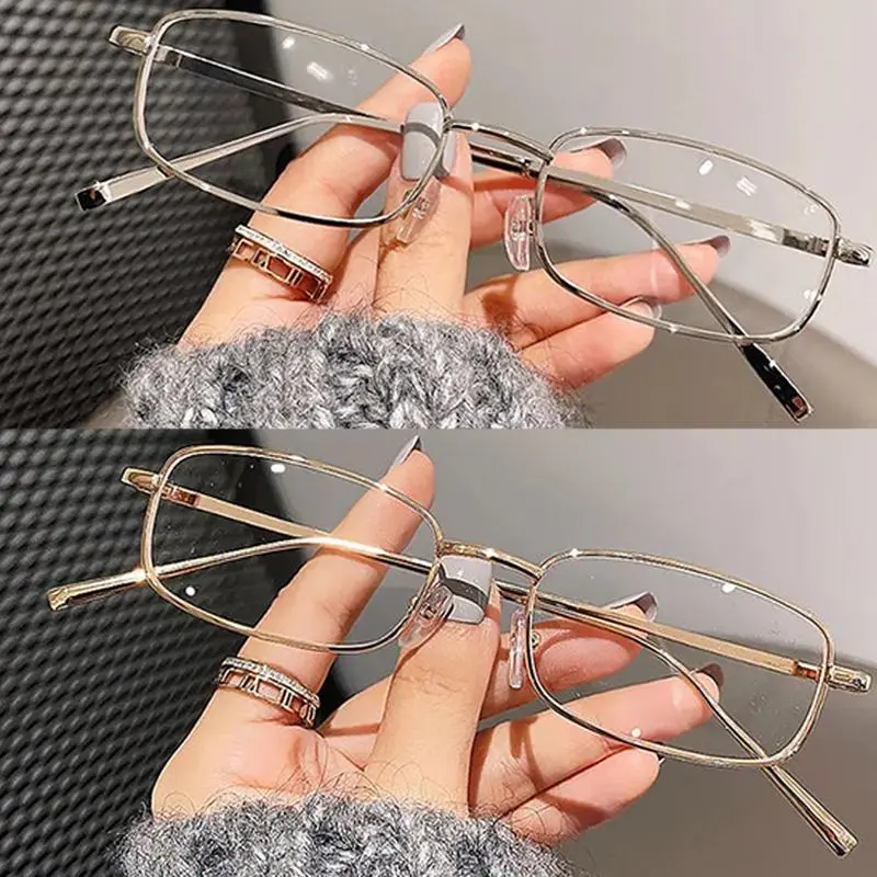 Japanese Korean Small Square Frame Glasses Women Retro Harajuku Eyeglasses Clear Reading Spectacle Blue Light Blocking Eyewears